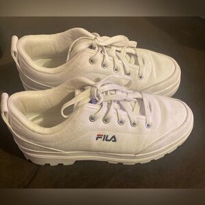 Fila White platform Sneakers